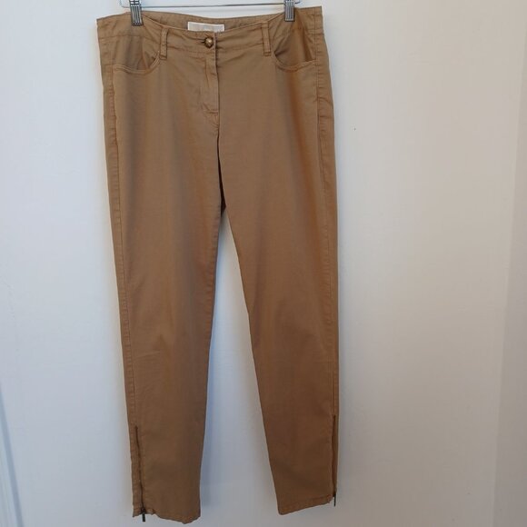 Michael Kors Pant Ankle Zip Detail Cotton Chino Womens size 6 - Picture 6 of 14